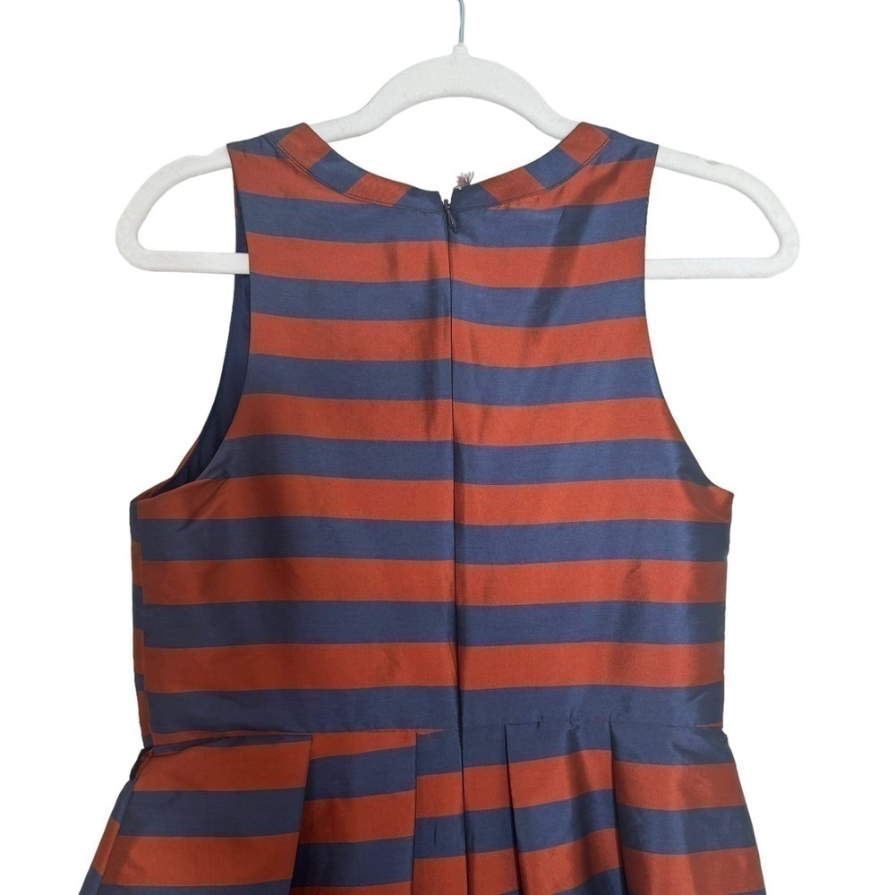 NWT Eva Franco Anthropologie Striped Bow Fit and Flair Cocktail Dress Size 6 - Picture 5 of 9